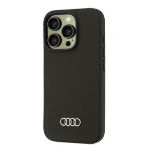 Audi Silicone Dėklas Apple iPhone 16 Pro 6.3" juodos spalvos kietas dėklas AU-LSRIP16P-Q3/D1-BK - Image 3