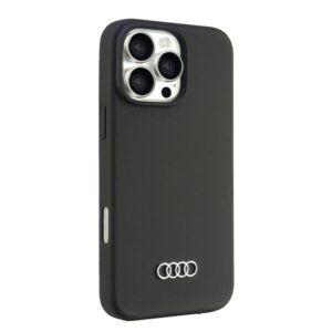 Audi Silicone Dėklas Apple iPhone 16 Pro Max 6.9" juodos spalvos kietas dėklas AU-LSRIP16PM-Q3/D1-BK - Image 2