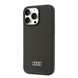 Audi Silicone Dėklas Apple iPhone 16 Pro Max 6.9" juodos spalvos kietas dėklas AU-LSRIP16PM-Q3/D1-BK - Image 3