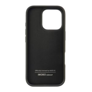 Audi Synthetic Leather Apple iPhone 16 Pro 6.3" juodos spalvos kietas dėklas AU-TPUPCIP16P-GT/D2-BK - Image 6