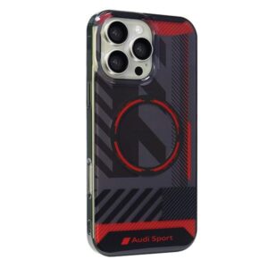 Audi IML Sport MagSafe Apple iPhone 16 Pro Max 6.9" juodos spalvos kietas dėklas AUS-IMLMIP16PM-RSQ/D2-BK - Image 2