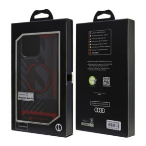 Audi IML Sport MagSafe Apple iPhone 16 Pro Max 6.9" juodos spalvos kietas dėklas AUS-IMLMIP16PM-RSQ/D2-BK - Image 7