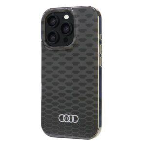 Audi IML Stitching Pattern MagSafe Apple iPhone 16 Pro 6.3" juodos spalvos kietas dėklas AU-IMLMIP16P-Q5/D3-BK - Image 3