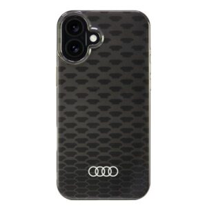 Audi IML Stitching Pattern MagSafe Apple iPhone 16 Plus 6.7" juodos spalvos kietas dėklas AU-IMLMIP16M-Q5/D3-BK