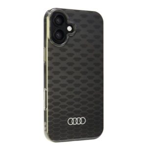 Audi IML Stitching Pattern MagSafe Apple iPhone 16 Plus 6.7" juodos spalvos kietas dėklas AU-IMLMIP16M-Q5/D3-BK - Image 2