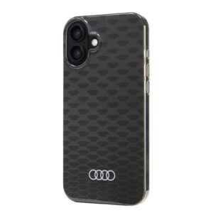 Audi IML Stitching Pattern MagSafe Apple iPhone 16 Plus 6.7" juodos spalvos kietas dėklas AU-IMLMIP16M-Q5/D3-BK - Image 3