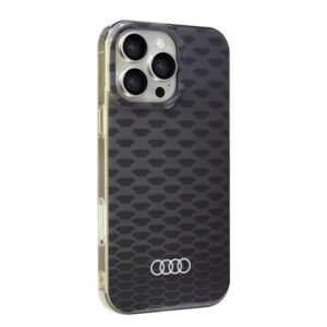 Audi IML Stitching Pattern MagSafe Apple iPhone 16 Pro Max 6.9" juodos spalvos kietas dėklas AU-IMLMIP16PM-Q5/D3-BK - Image 2
