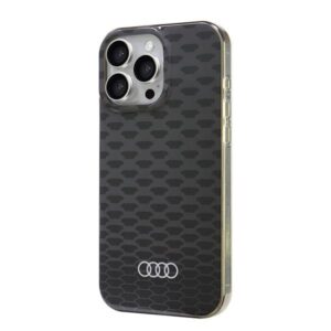 Audi IML Stitching Pattern MagSafe Apple iPhone 16 Pro Max 6.9" juodos spalvos kietas dėklas AU-IMLMIP16PM-Q5/D3-BK - Image 3