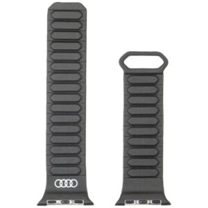apyrankė Audi Logo Synthetic Leather Magnetic Ring for Apple Watch 40/41/42mm juodos spalvos - Image 3