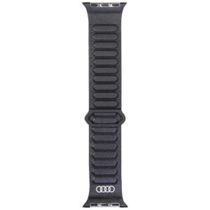 apyrankė Audi Logo Genuine Leather Magnetic Ring for Apple Watch 40/41/42mm juodos spalvos - Image 1