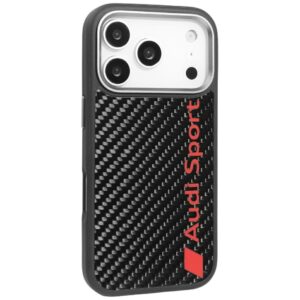 Dėklas Audi R8 Carbon Fiber MagSafe Apple iPhone 17 Pro juodos spalvos - Image 3