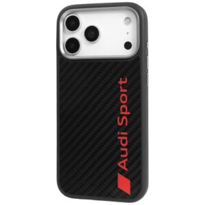 Dėklas Audi R8 Carbon Fiber MagSafe Apple iPhone 17 Pro Max juodos spalvos - Image 3