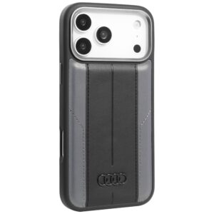 Dėklas Audi A6 Synthetic Leather MagSafe Apple iPhone 17 Pro Max juodos spalvos - Image 2