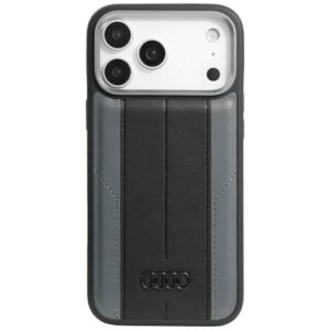 Dėklas Audi A6 Synthetic Leather MagSafe Apple iPhone 17 Pro Max juodos spalvos - Image 1