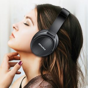 AWEI A780BL Bluetooth on-ear ausinės juodos spalvos - Image 7