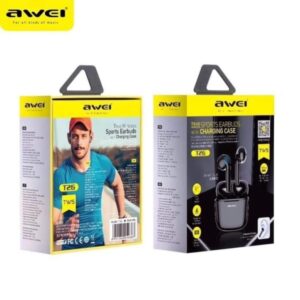 AWEI Bluetooth 5.0 T26 TWS ausinės + docking station juodos spalvos - Image 8