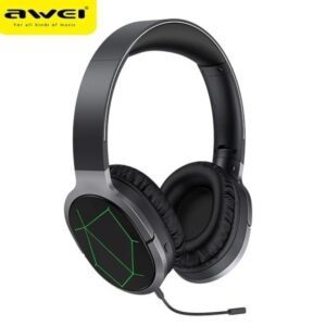 AWEI A799BL Bluetooth gaming ausinės with microphone, juodos spalvos - Image 1