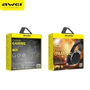 AWEI A799BL Bluetooth gaming ausinės with microphone, juodos spalvos - Image 7