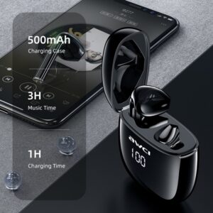 AWEI Bluetooth 5.0 T28P TWS ausinės + docking station juodos spalvos - Image 6