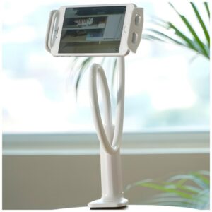 AWEI desk mount X3 4"-10.5" white long arm - Image 2