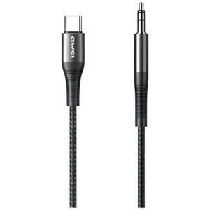 AWEI Adapteris CL-116T USB-C/Jack 3.5 black - Image 1