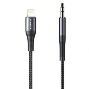 AWEI Adapter CL-116L Lightning/Jack 3.5juodos spalvos/juodos spalvos - Image 1