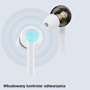 AWEI T12TWS Bluetooth sports ausinės baltos spalvos - Image 8