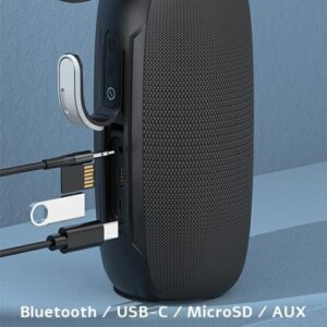 AWEI Y370 20W Bluetooth Speaker juodos spalvos - Image 7
