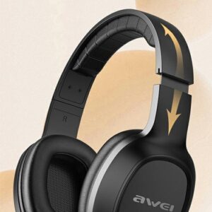 AWEI GM6 on-ear ausinės 3.5mm jack juodos spalvos - Image 5