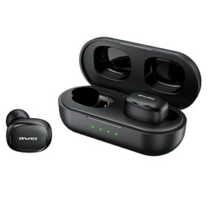 AWEI Bluetooth 5.1 T13 Pro TWS ausinės + docking station juodos spalvos - Image 3