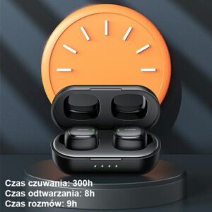 AWEI Bluetooth 5.1 T13 Pro TWS ausinės + docking station juodos spalvos - Image 9