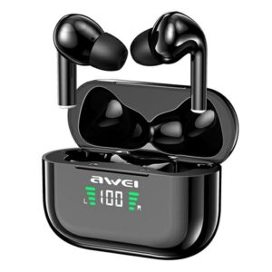 AWEI Bluetooth 5.1 T29P TWS ausinės + docking station juodos spalvos - Image 3