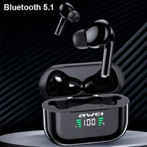 AWEI Bluetooth 5.1 T29P TWS ausinės + docking station juodos spalvos - Image 5