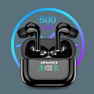 AWEI Bluetooth 5.1 T29P TWS ausinės + docking station juodos spalvos - Image 8