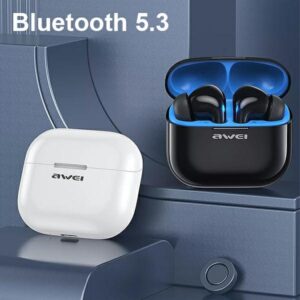 AWEI Bluetooth 5.3 T1 Pro+ Ausinės Docking Station juodos spalvos - Image 2