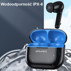 AWEI Bluetooth 5.3 T1 Pro+ Ausinės Docking Station juodos spalvos - Image 4
