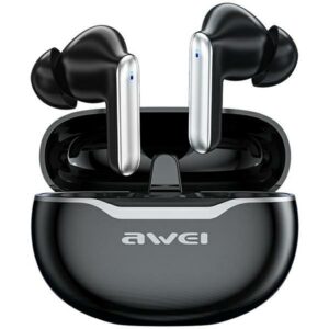 AWEI Bluetooth 5.3 T50 TWS ausinės + docking station juodos spalvos - Image 1
