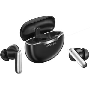 AWEI Bluetooth 5.3 T50 TWS ausinės + docking station juodos spalvos - Image 3