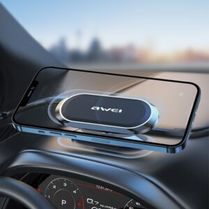 AWEI magnetic car holder X 20 For cockpit metal gray - Image 3