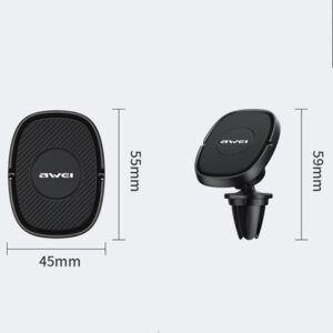 AWEI magnetic car holder X21 for air vent black - Image 8