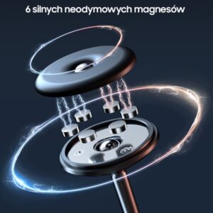 AWEI magnetic car holder X22 for cockpit black - Image 3