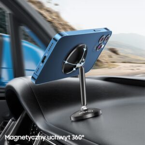 AWEI magnetic car holder X22 for cockpit black - Image 5