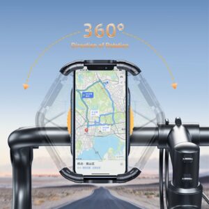 AWEI X29 bike mount 4.7"-6.7" for frame juodos spalvos - Image 3