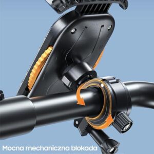 AWEI X29 bike mount 4.7"-6.7" for frame juodos spalvos - Image 7