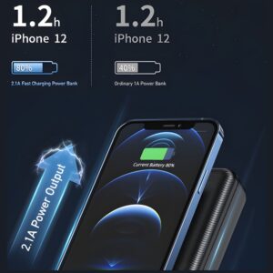 AWEI PowerBank P6K 20000mAh juodos spalvos 2xUSB/Micro-USB - Image 3