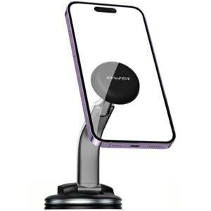 AWEI magnetic car holder X45for windshield/cockpit black - Image 1
