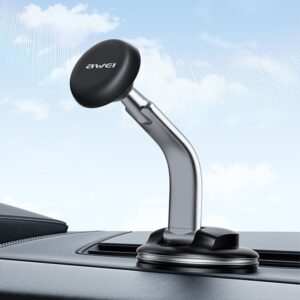 AWEI magnetic car holder X45for windshield/cockpit black - Image 2