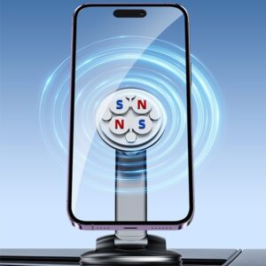 AWEI magnetic car holder X45for windshield/cockpit black - Image 3