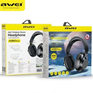 AWEI A997 Pro ANC Bluetooth Ausinės juodos spalvos - Image 7