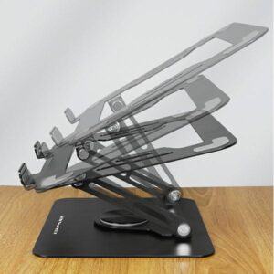 AWEI X46 Rotating Laptop Desk Holder juodos spalvos - Image 5